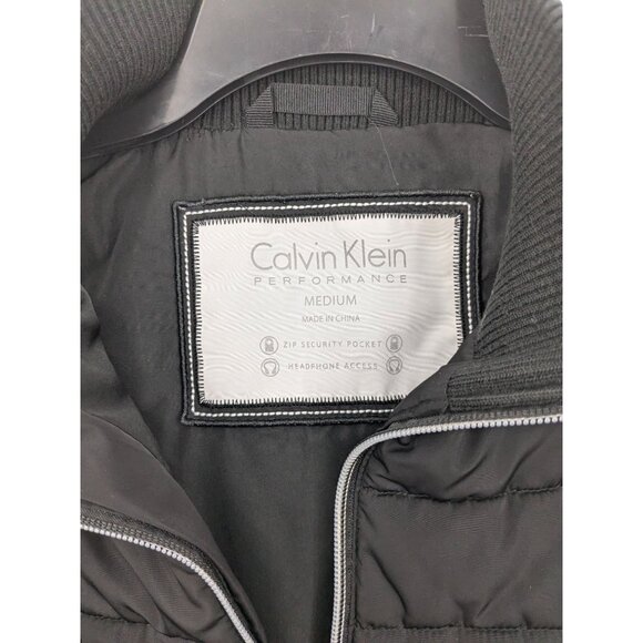 Calvin Klein Performance Puffer Vest Jacket Size M Quilted Full Zip Athleisure - Picture 8 of 12